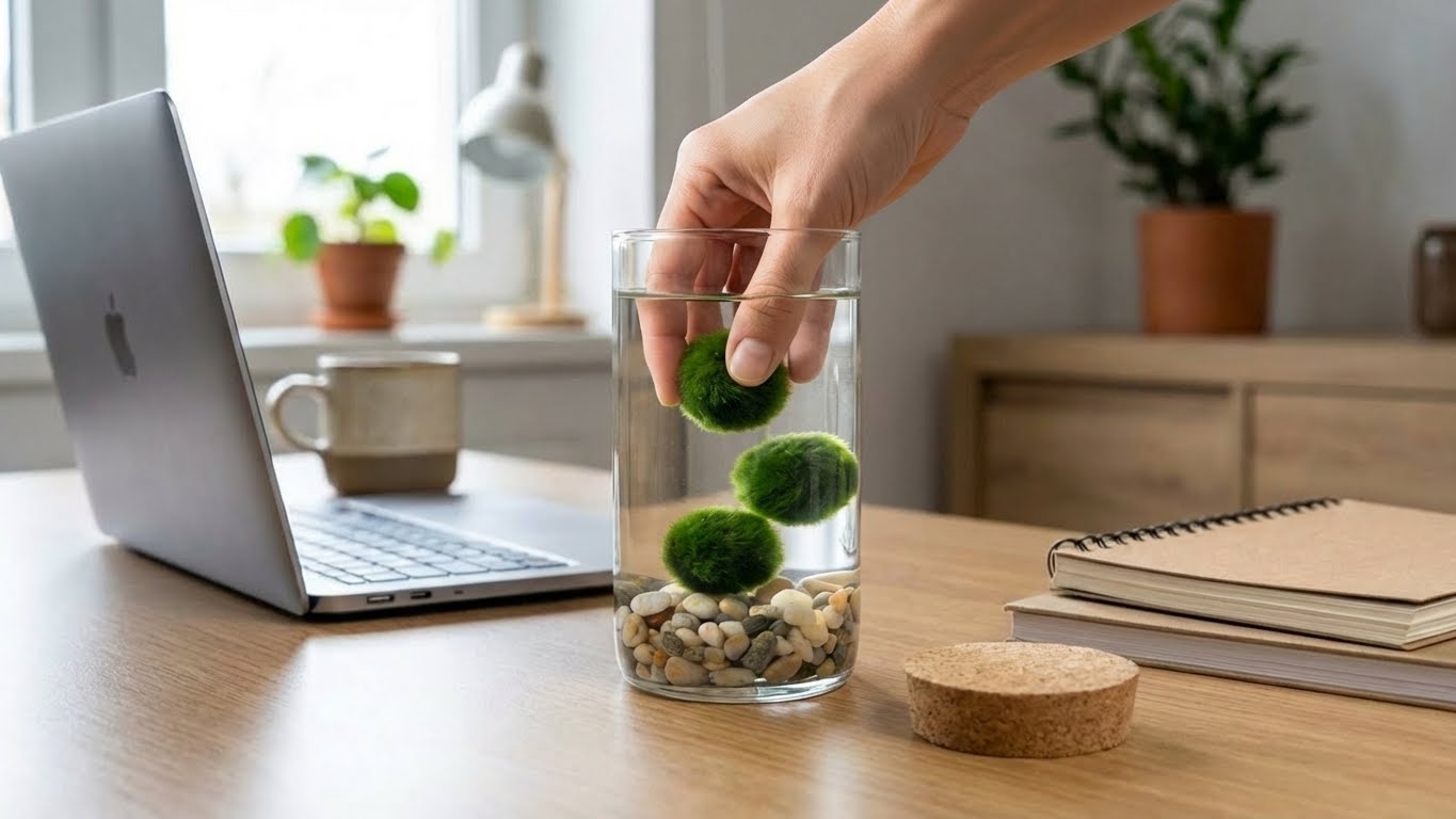 Marimo-pallolasiakvaario 