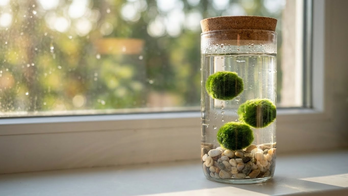 Marimo-pallolasiakvaario 