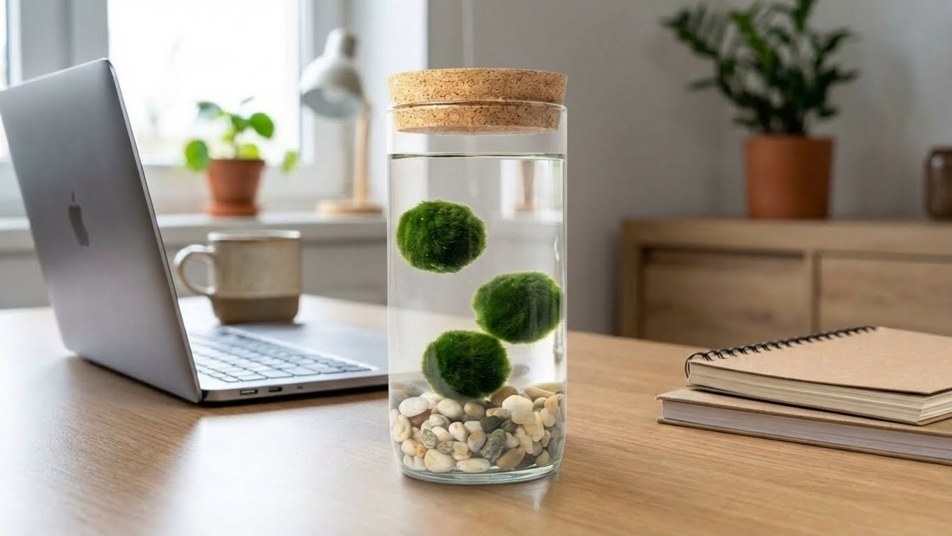 Marimo-pallolasiakvaario 